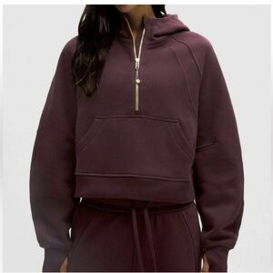 Lululemon Scuba Half-Zip Hoodie - Black Plum - XS/S - Never Worn NWT